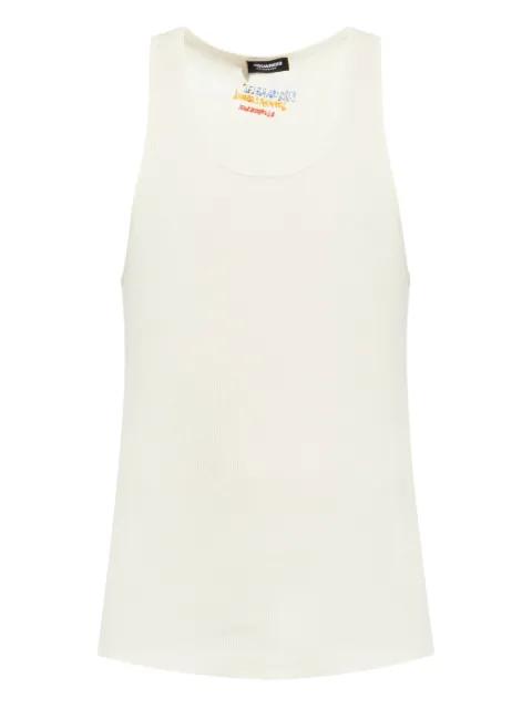 cotton tank top by DSQUARED2