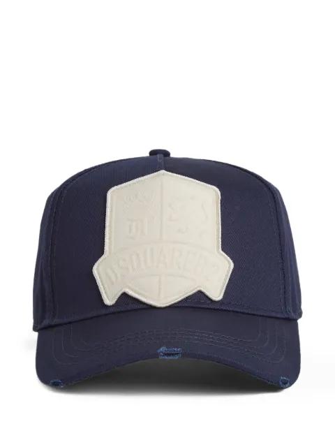 crest-appliqué baseball cap by DSQUARED2