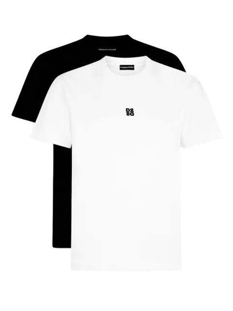 crew-neck logo-detail T-shirt (set ot two) by DSQUARED2 crew-neck logo-detail T-shirt (set ot two) by DSQUARED2