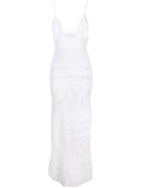 crochet-knit maxi dress by DSQUARED2