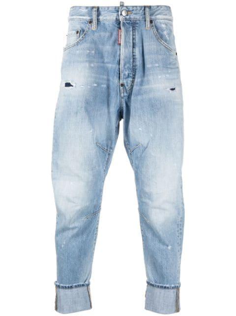cropped baggy-fit jeans by DSQUARED2
