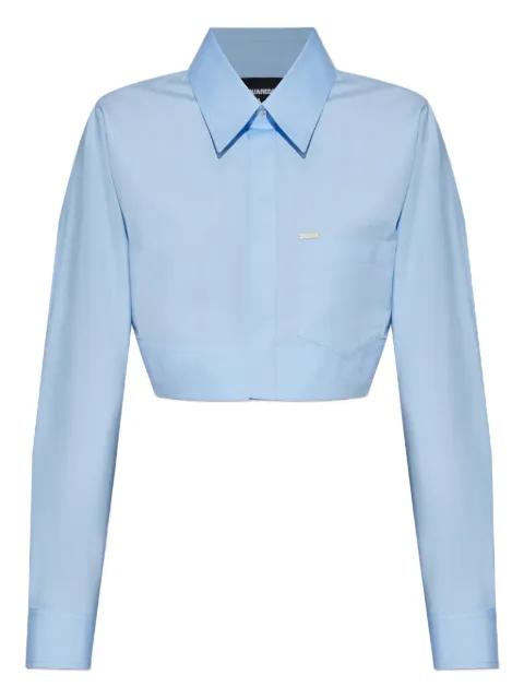 cropped cotton shirt by DSQUARED2