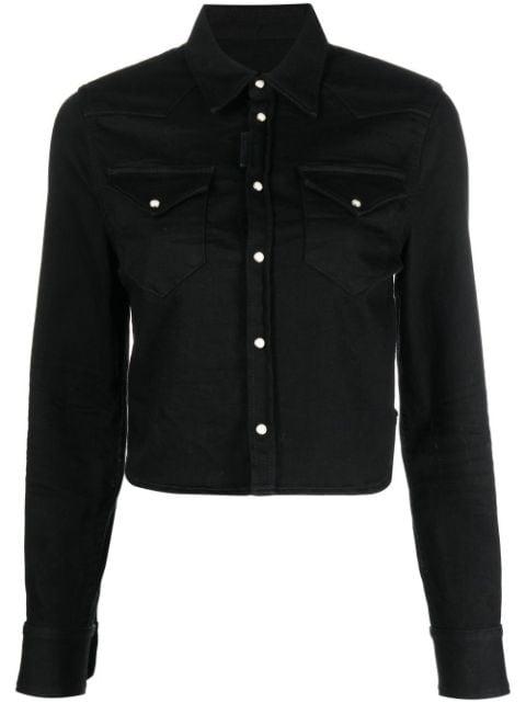 cropped denim shirt by DSQUARED2
