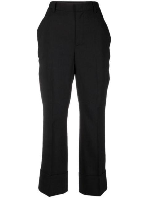 cropped flare trousers by DSQUARED2