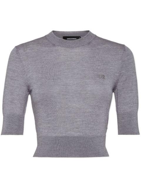 cropped knitted top by DSQUARED2