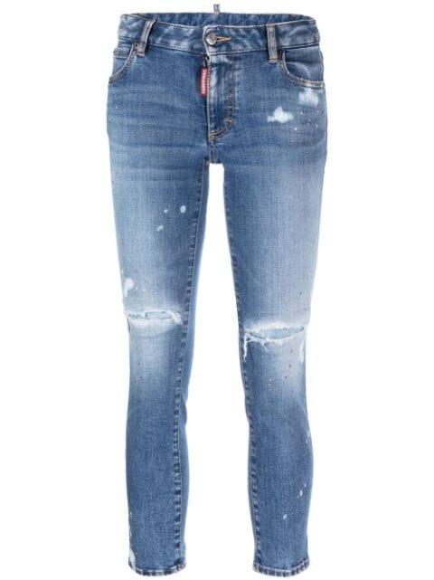 cropped skinny jeans by DSQUARED2