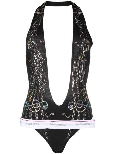 crystal-embellished cotton body by DSQUARED2