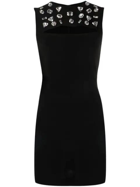 crystal-embellished sleeveless-dress by DSQUARED2