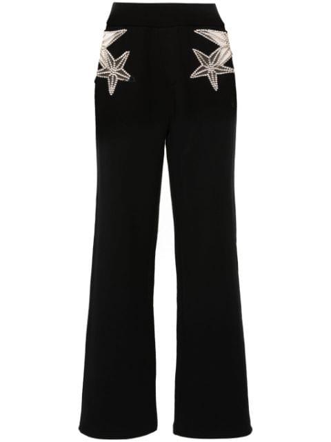 crystal-embellished track pants by DSQUARED2