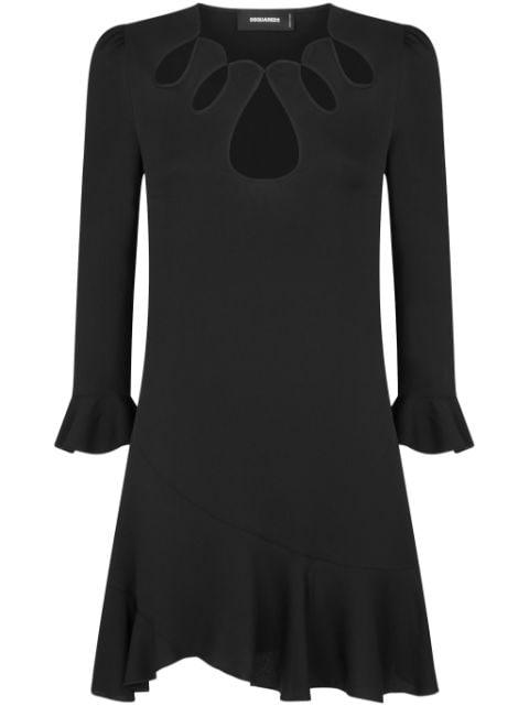 cut out-detail long-sleeve minidress by DSQUARED2
