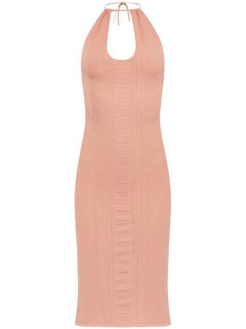 cut-out detailing midi dress by DSQUARED2