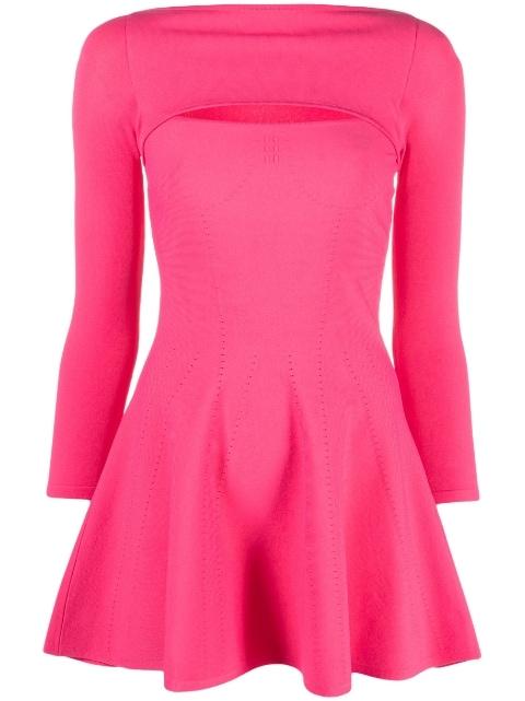 cut-out flared mini dress by DSQUARED2