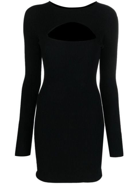 cut-out rib-knit minidress by DSQUARED2
