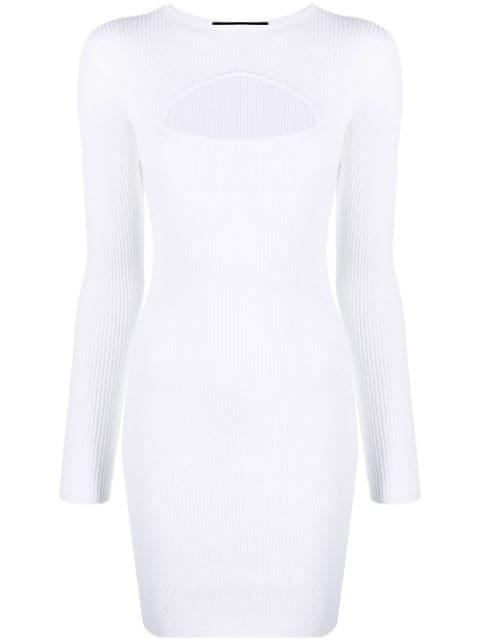 cut-out rib-knit minidress by DSQUARED2