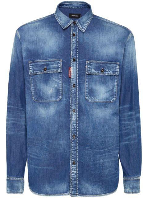 dark-wash denim shirt by DSQUARED2