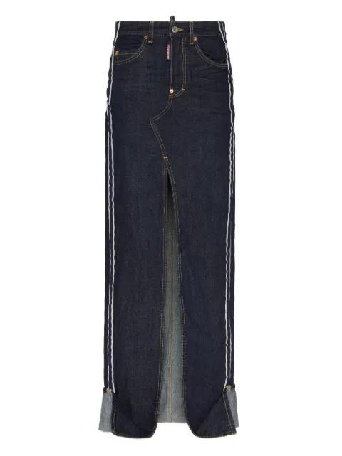denim maxi skirt by DSQUARED2