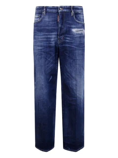 distressed-detail cotton jeans by DSQUARED2