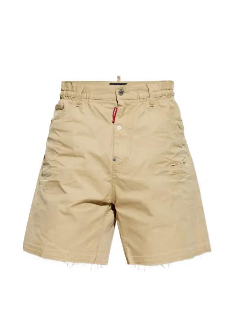 distressed-finish shorts by DSQUARED2