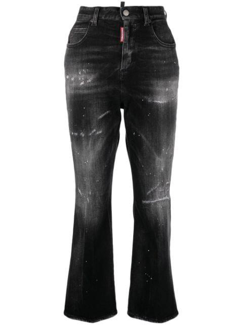 distressed flared jeans by DSQUARED2