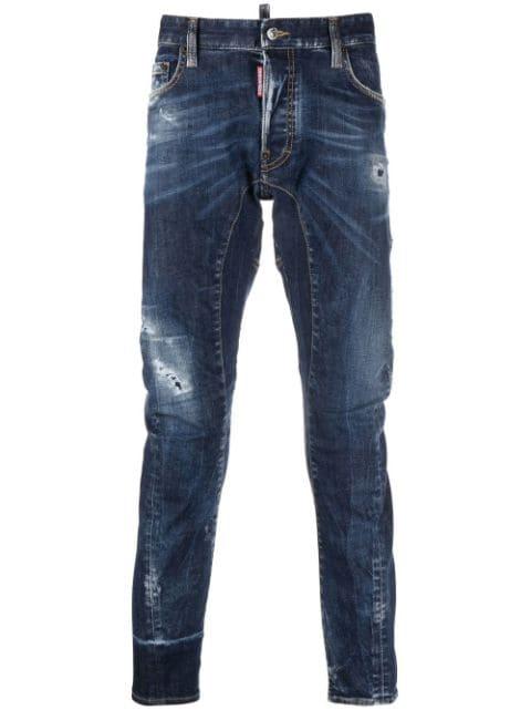 distressed skinny jeans by DSQUARED2