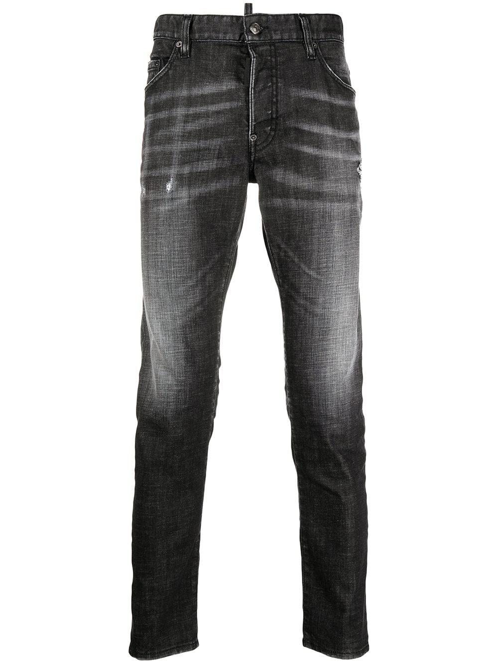 distressed slim-fit jeans by DSQUARED2