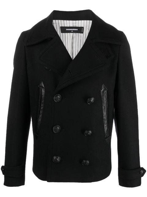 double-breasted peacoat by DSQUARED2