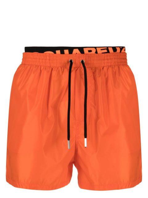 double logo-waist swim shorts by DSQUARED2