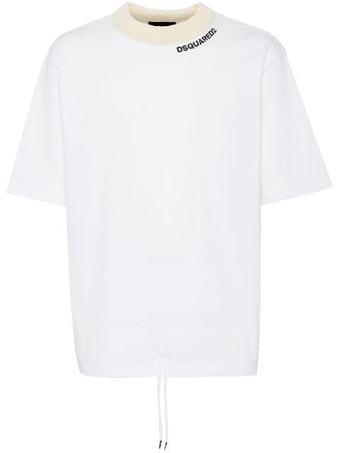 drawstring-hem T-shirt by DSQUARED2