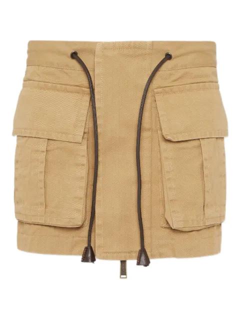 drawstring-waist mini skirt by DSQUARED2