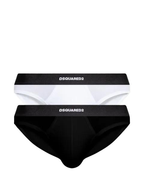 elasticated-waistband briefs (set of two) by DSQUARED2