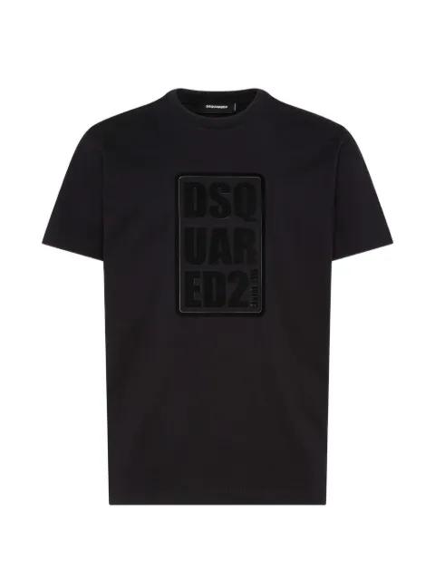 embossed crew-neck T-shirt by DSQUARED2