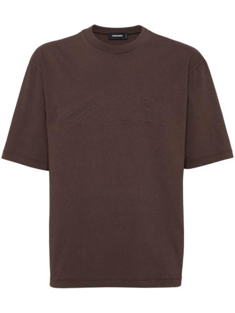 embossed-logo T-shirt by DSQUARED2