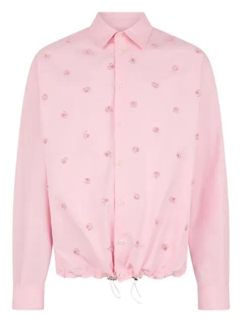 embroidered drawstring shirt by DSQUARED2