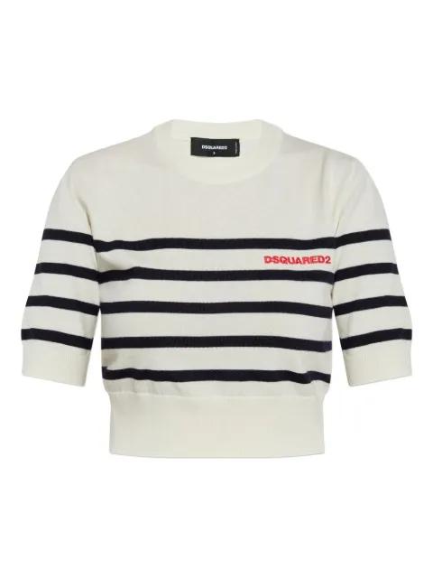 embroidered-logo T-shirt by DSQUARED2