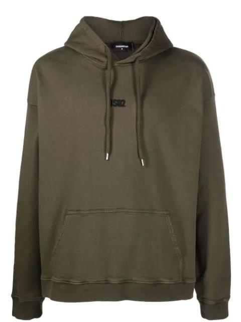 embroidered-logo detail hoodie by DSQUARED2