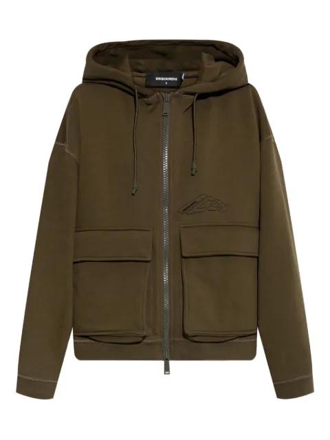 embroidered-logo hoodie by DSQUARED2