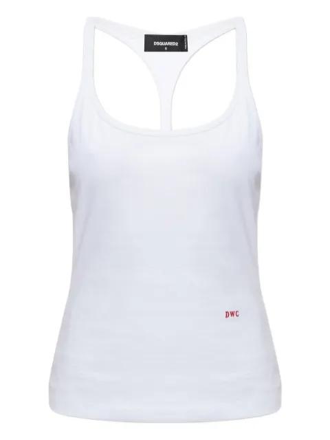 embroidered racerback ttank top by DSQUARED2
