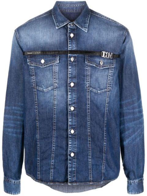 faded denim shirt by DSQUARED2