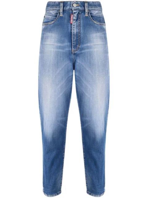 faded effect mom jeans by DSQUARED2