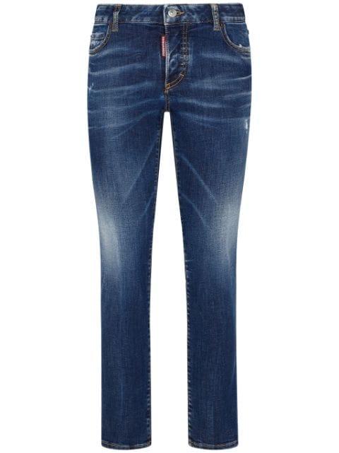 faded slim-cut jeans by DSQUARED2