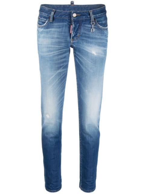 faded slim-cut jeans by DSQUARED2