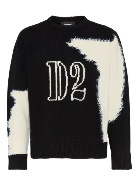 fake-stitch knit sweater by DSQUARED2