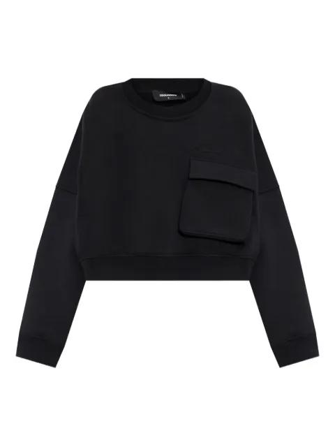 flap-pocket sweatshirt by DSQUARED2