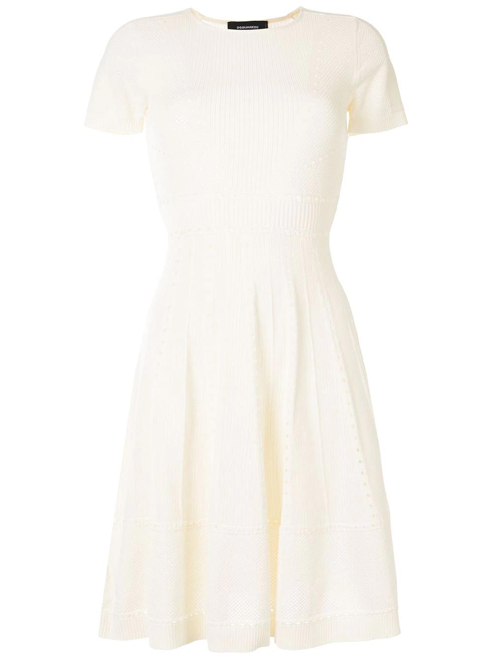 flared knitted dress by DSQUARED2