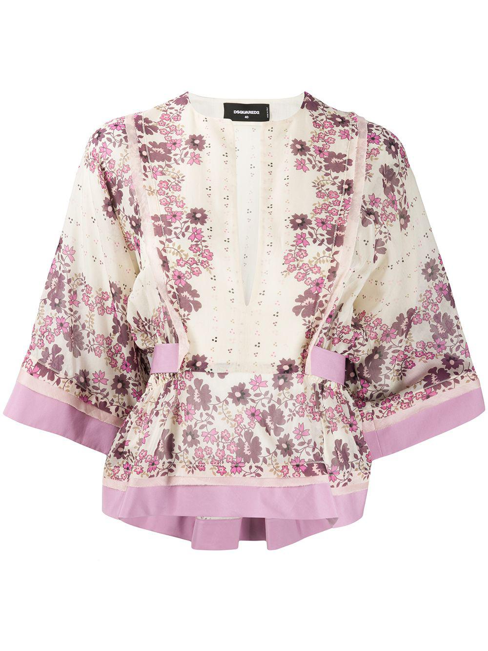 floral print blouse by DSQUARED2