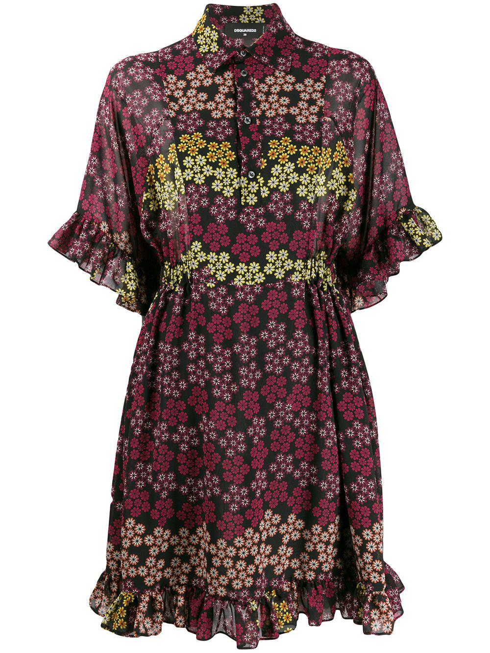 floral print shirt dress by DSQUARED2