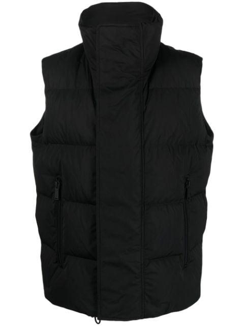 funnel-neck padded gilet by DSQUARED2
