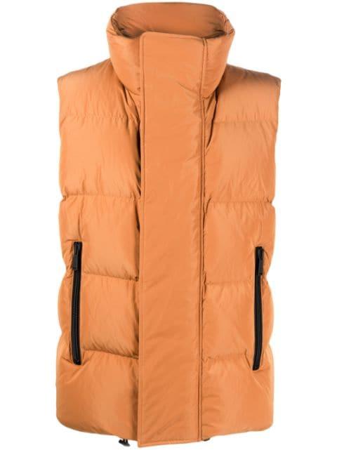 funnel-neck padded gilet by DSQUARED2