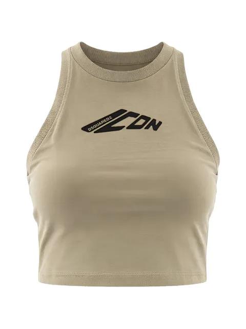 graphic-detail tank top by DSQUARED2