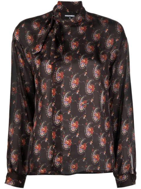 graphic-print blouse by DSQUARED2
